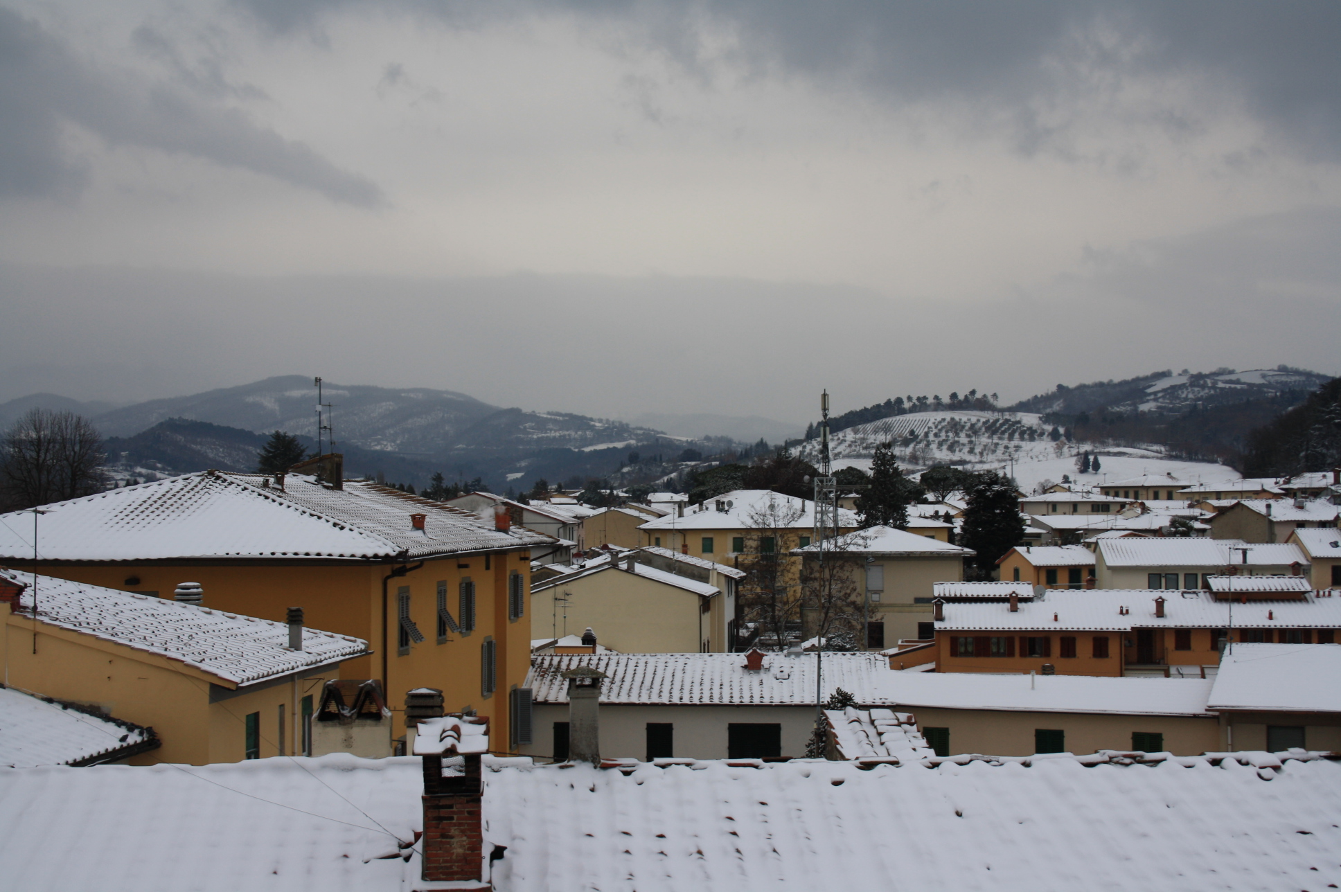 Snow in TuscanyFlorence,Siena and all Tuscany under the Snow